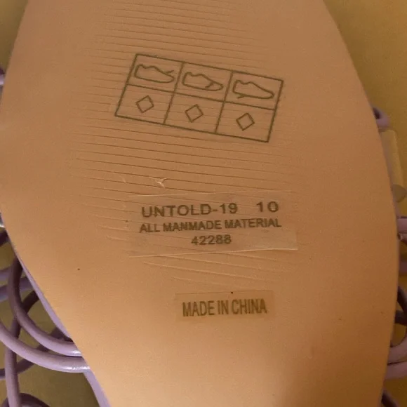 Lavender Strappy Heels and Handbag Set size 10 nwt - Picture 6 of 16